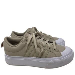 Adidas Bravado 2.0 Platform Wonder Beige Cloud White Womens Size 9.5